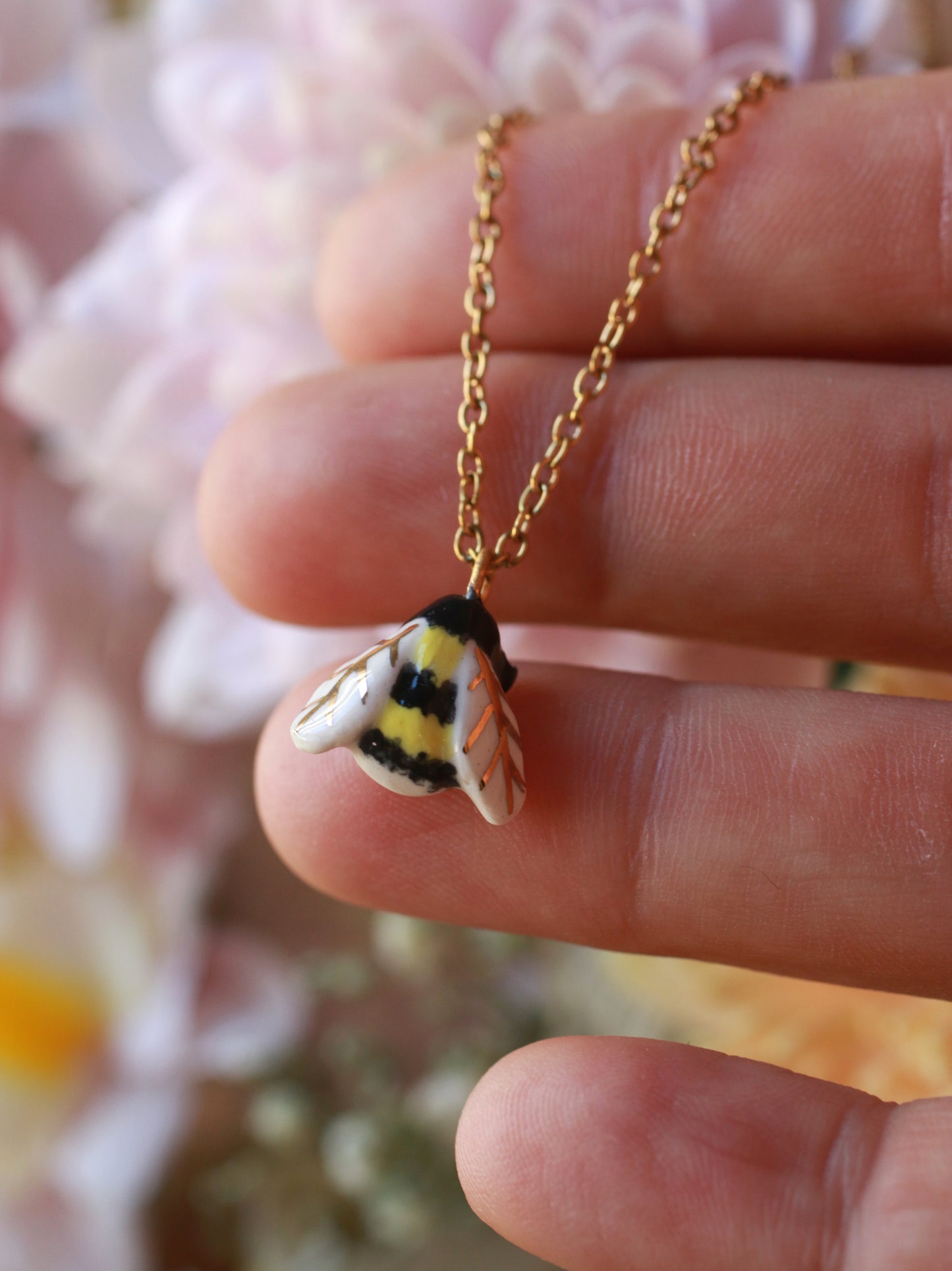 Bumblebee necklace