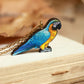 Blue Yellow Macaw necklace