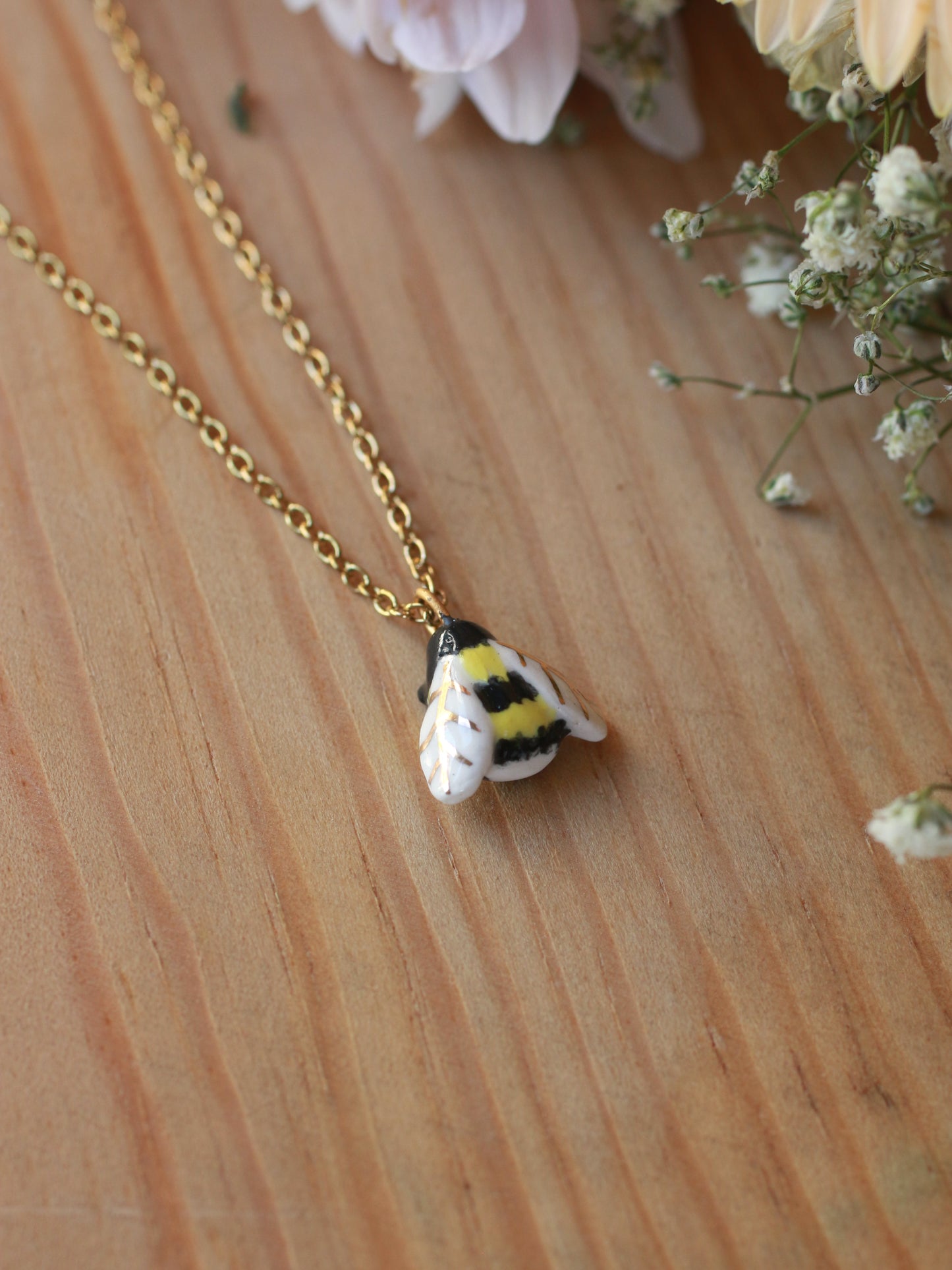 Bumblebee necklace