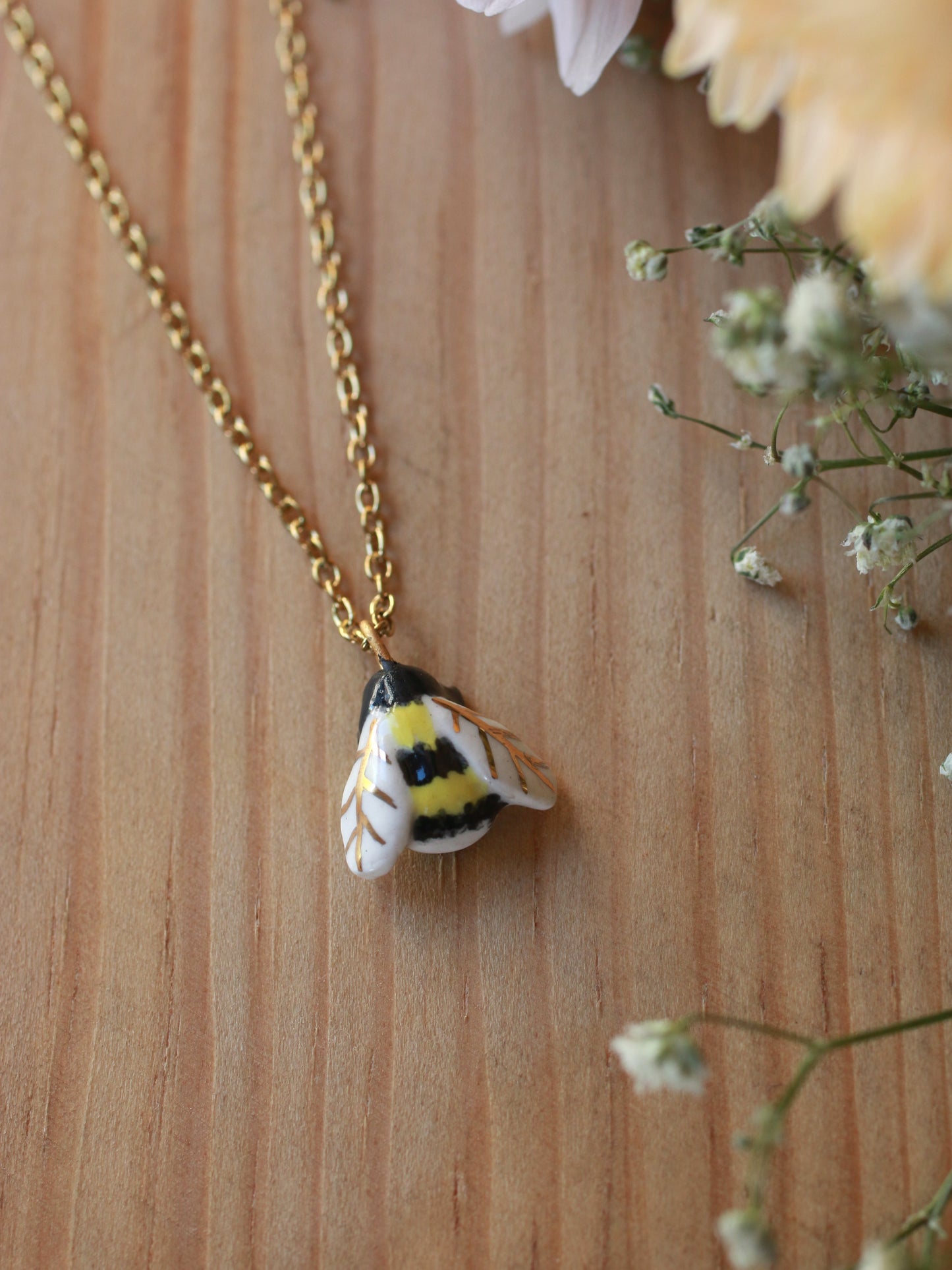 Bumblebee necklace