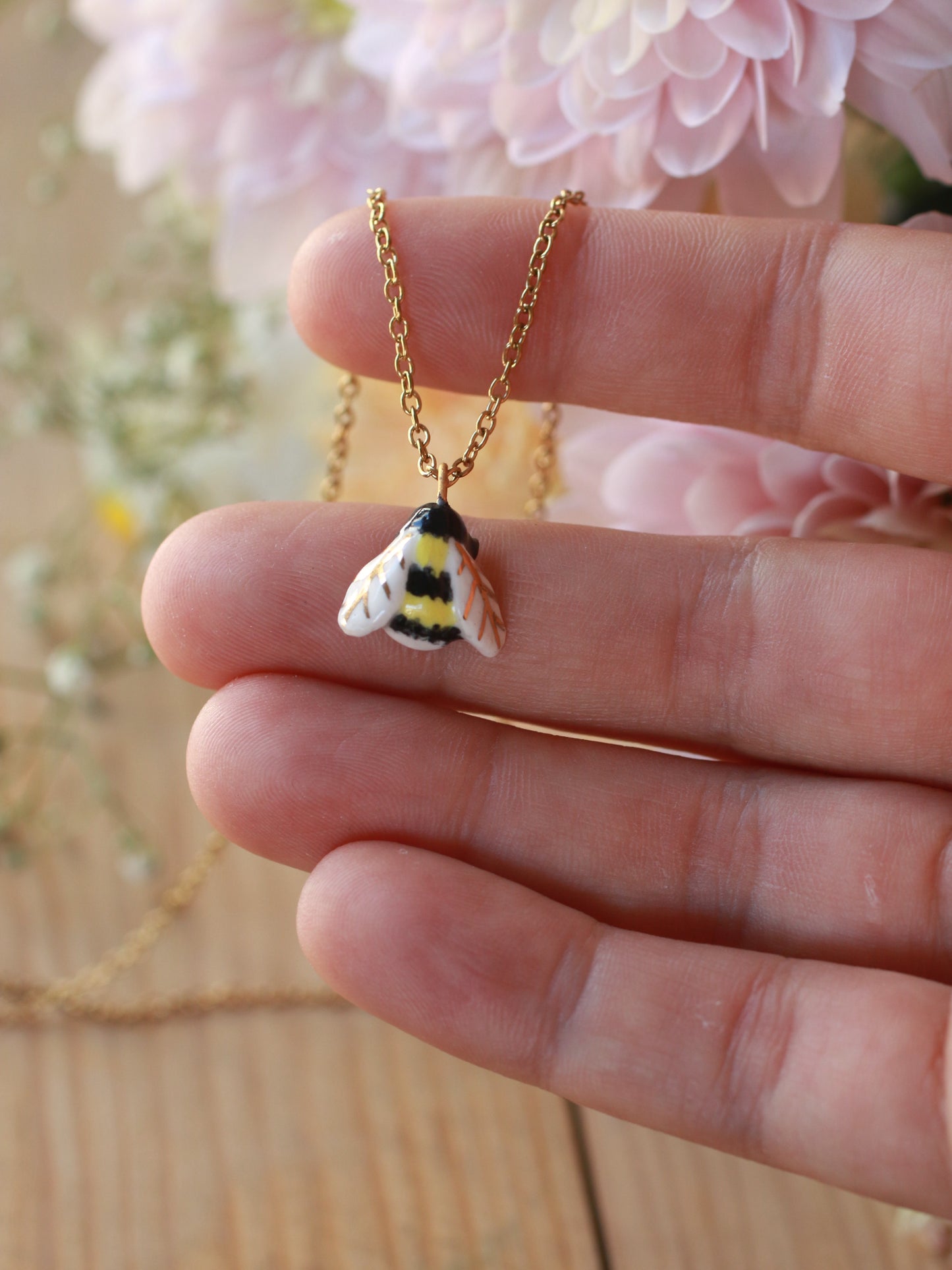 Bumblebee necklace