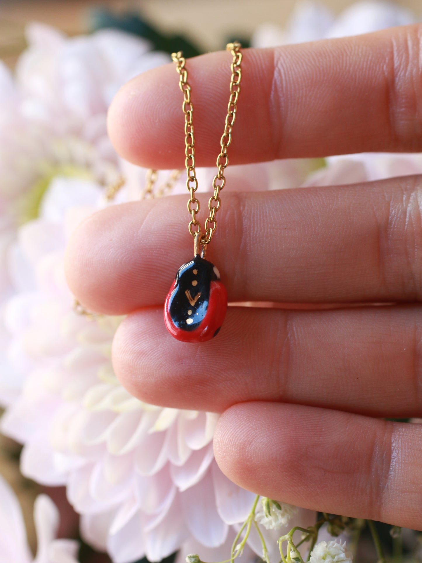 Ladybug necklace