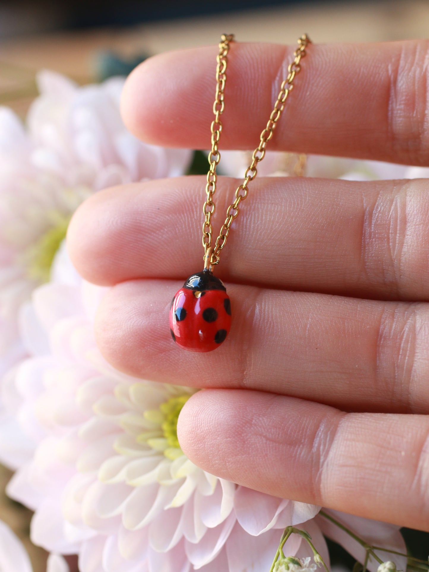 Ladybug necklace