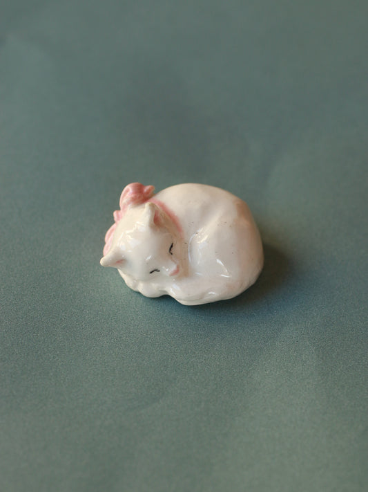 White Cat figurine