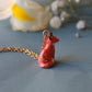 Sitting fox necklace