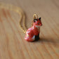 Sitting fox necklace