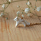 Starry arctic fox necklace