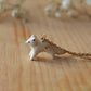 Starry arctic fox necklace