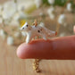 Starry arctic fox necklace