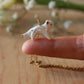 Starry arctic fox necklace