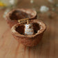 Hedgehog necklace in a walnut box