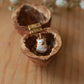 Hedgehog necklace in a walnut box