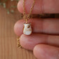 Hedgehog necklace in a walnut box