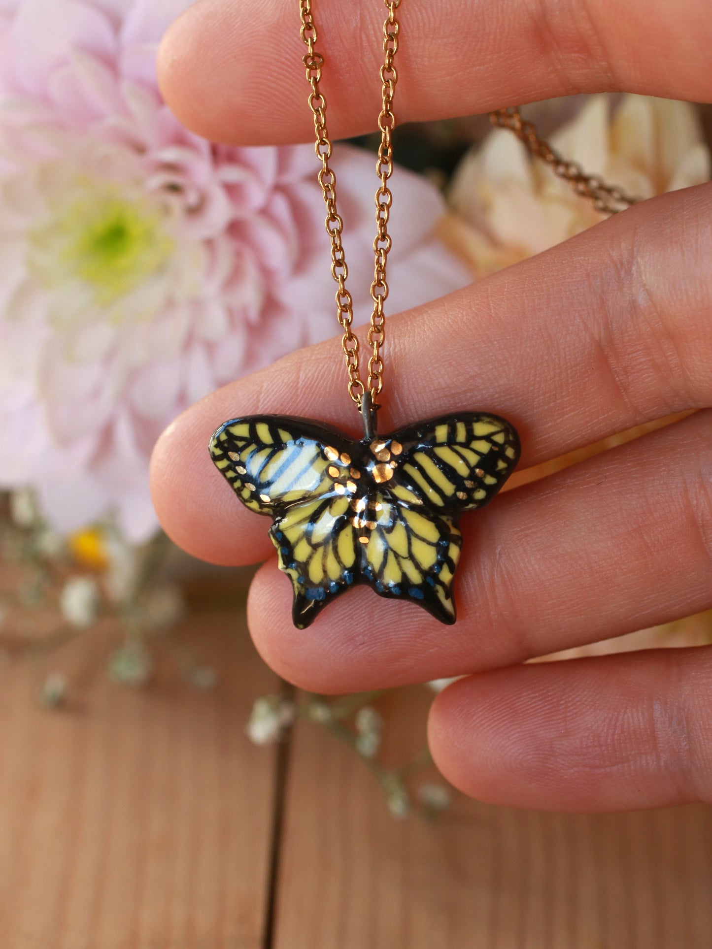 Tiger Swallowtail Butterfly necklace