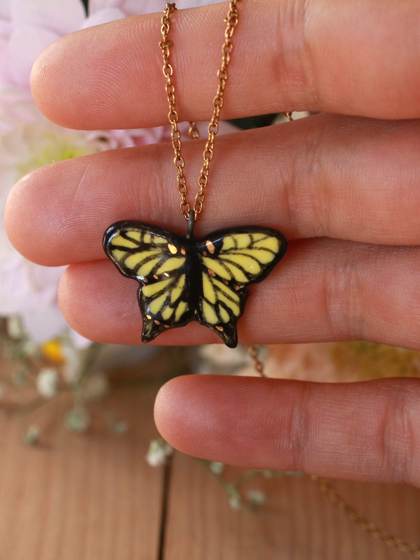 Tiger Swallowtail Butterfly necklace