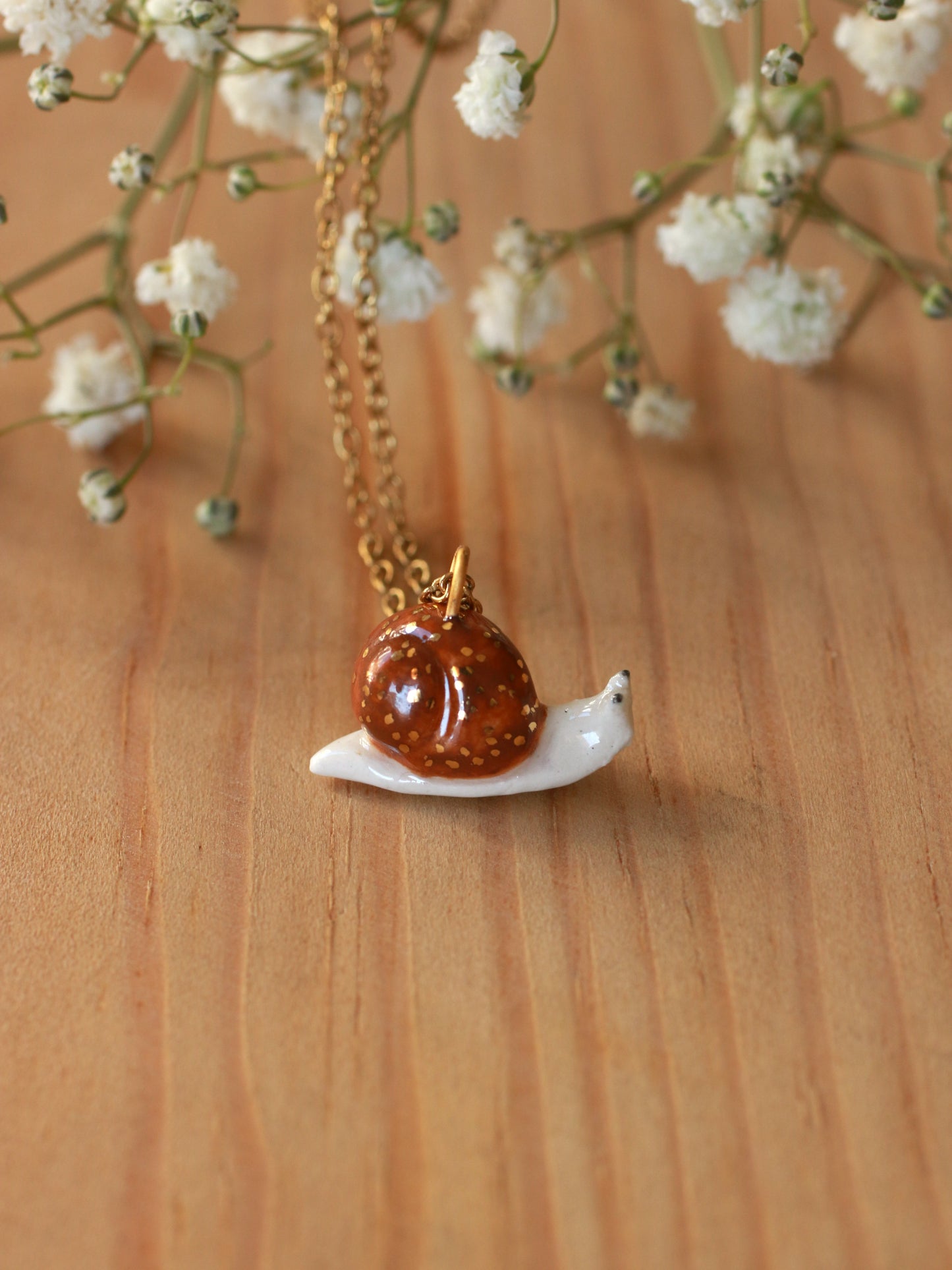 Snail necklace