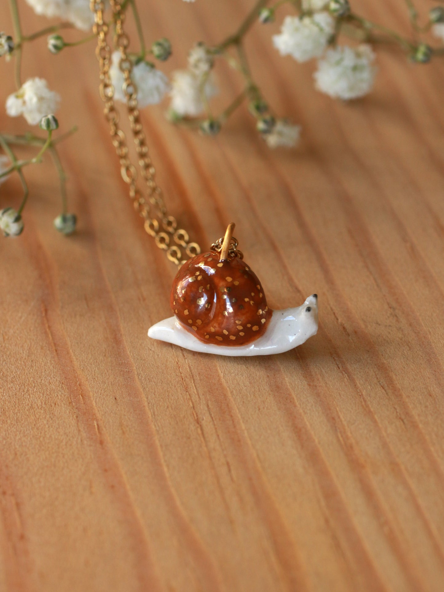 Snail necklace