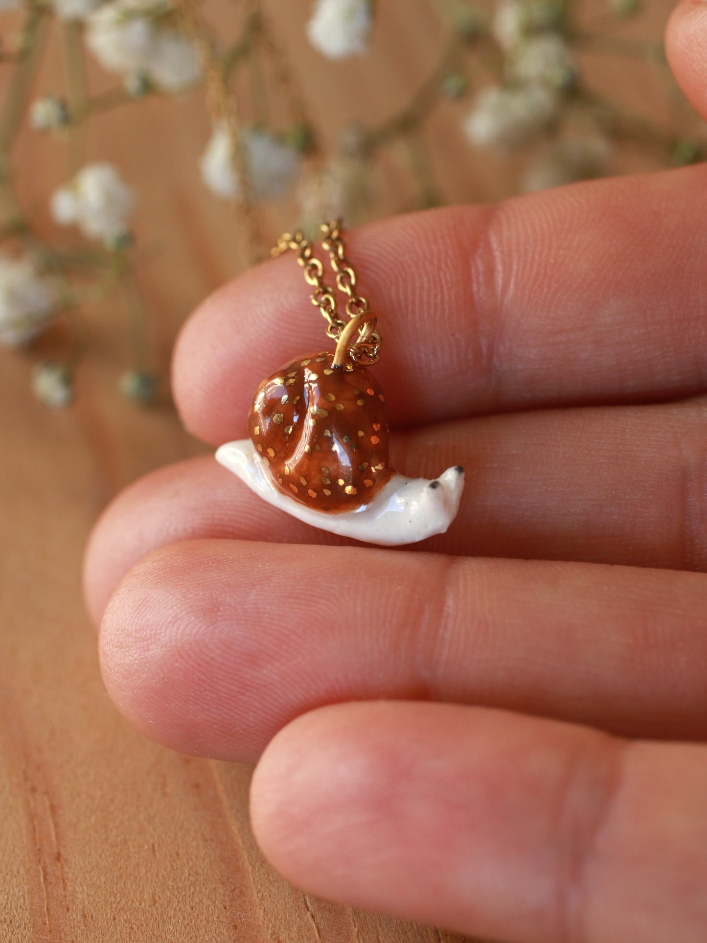 Snail necklace