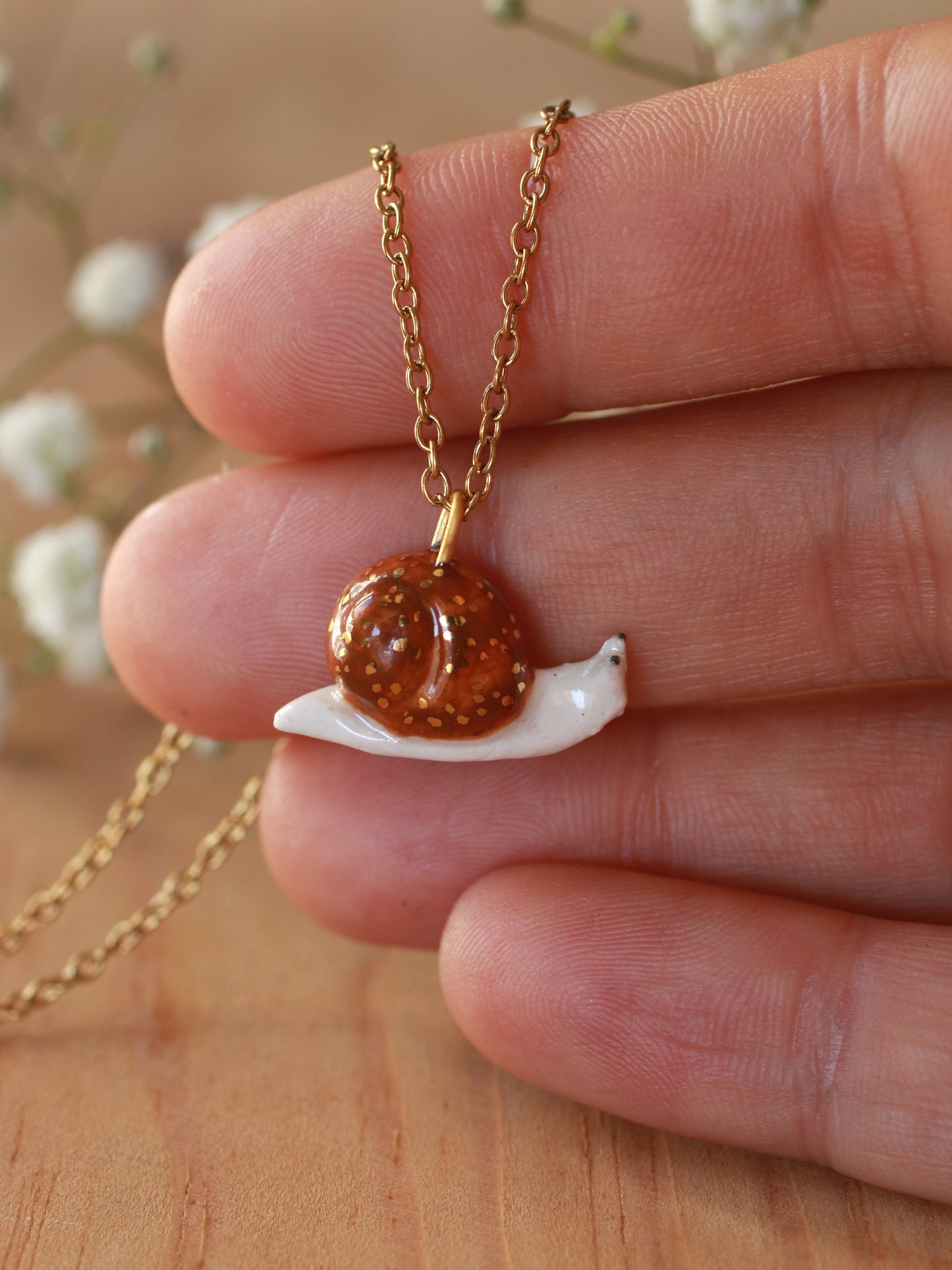 Snail necklace