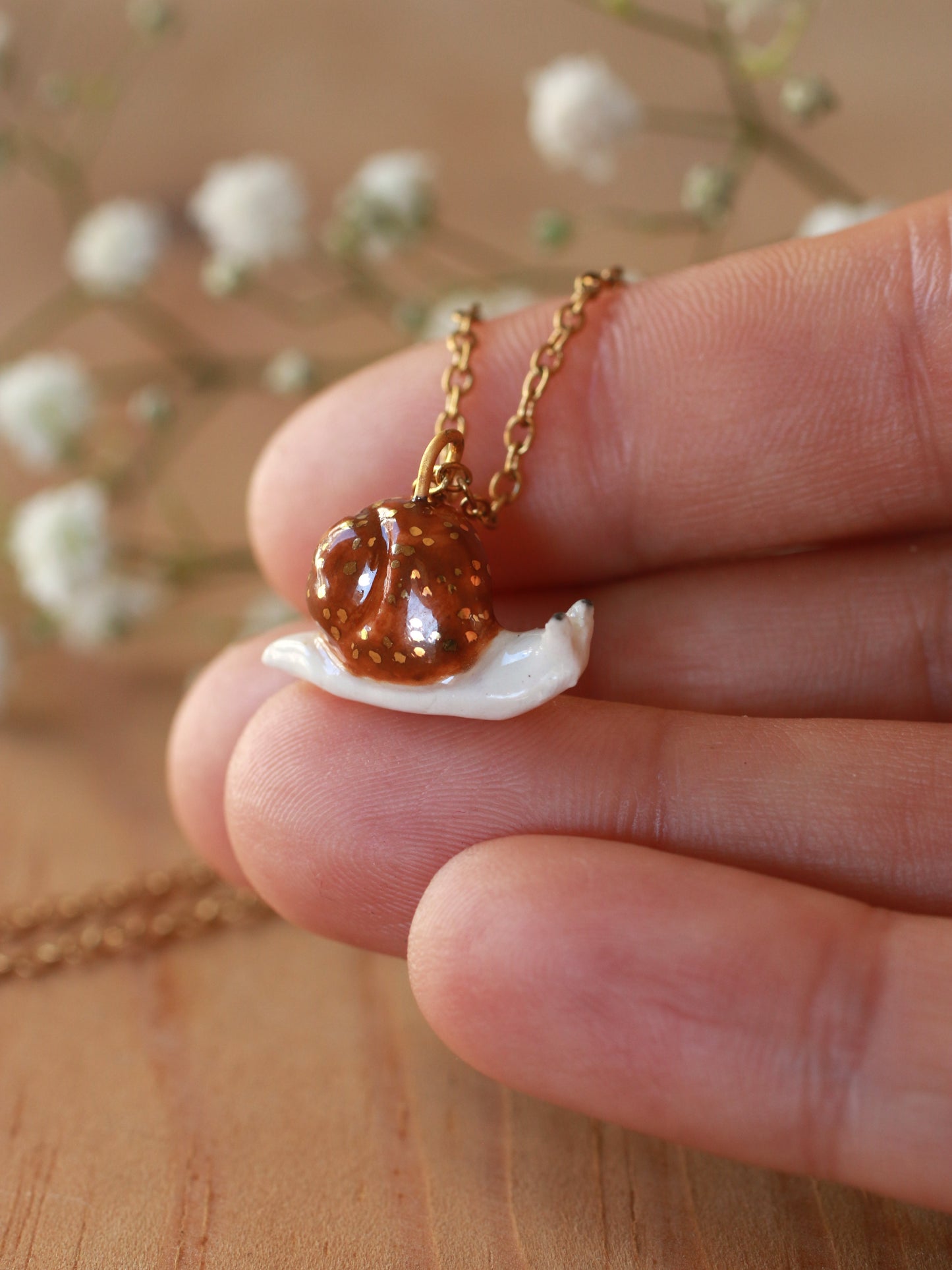 Snail necklace