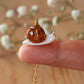 Snail necklace