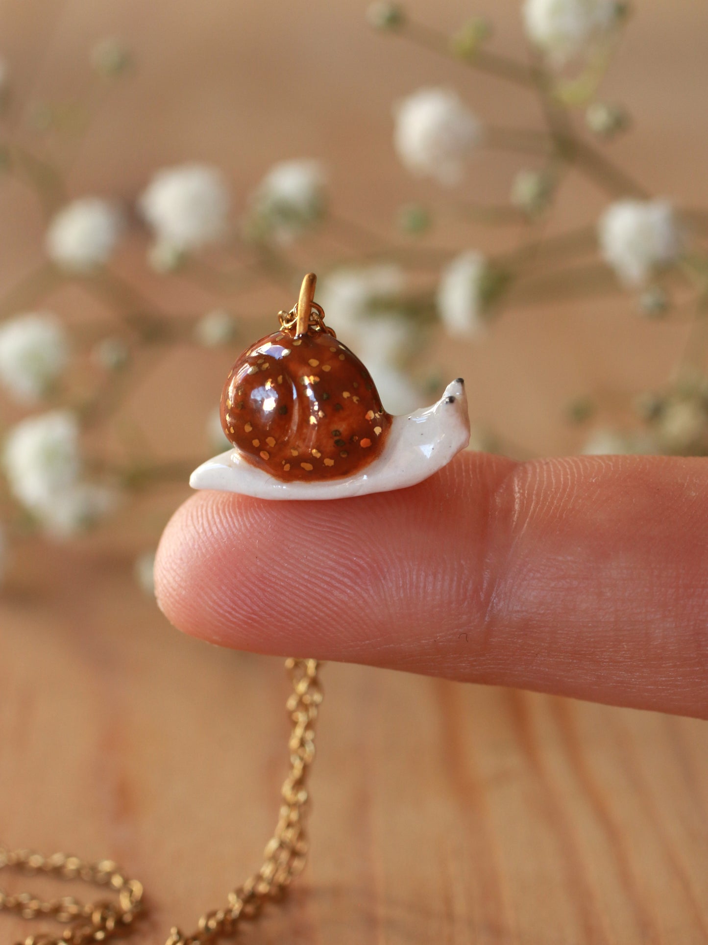 Snail necklace