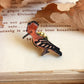 Hoopoe pin - wooden bird pin