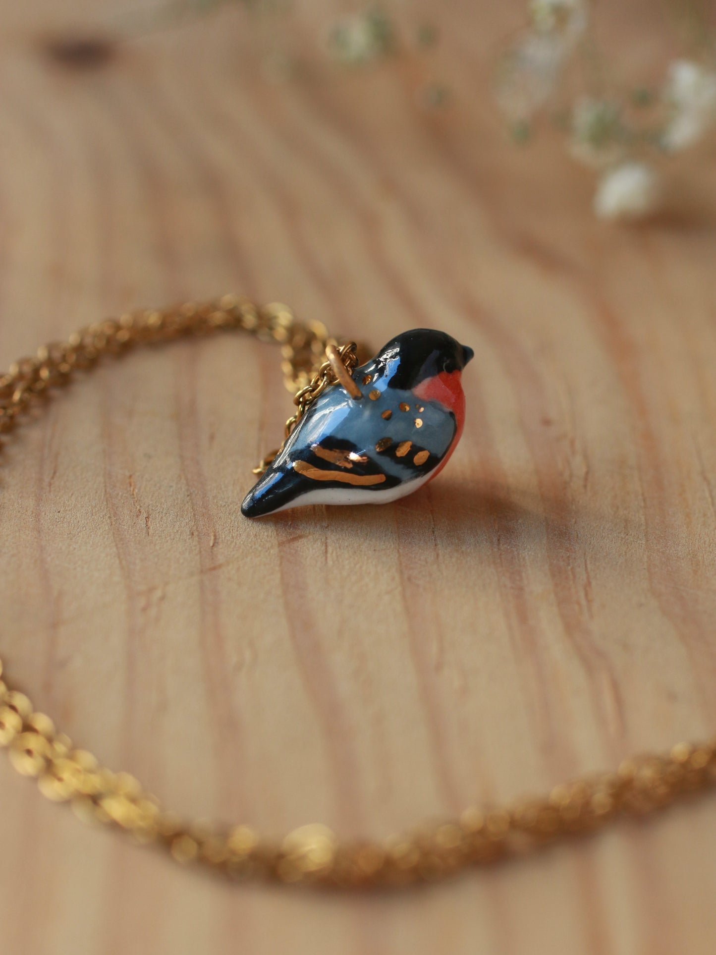 Bullfinch necklace