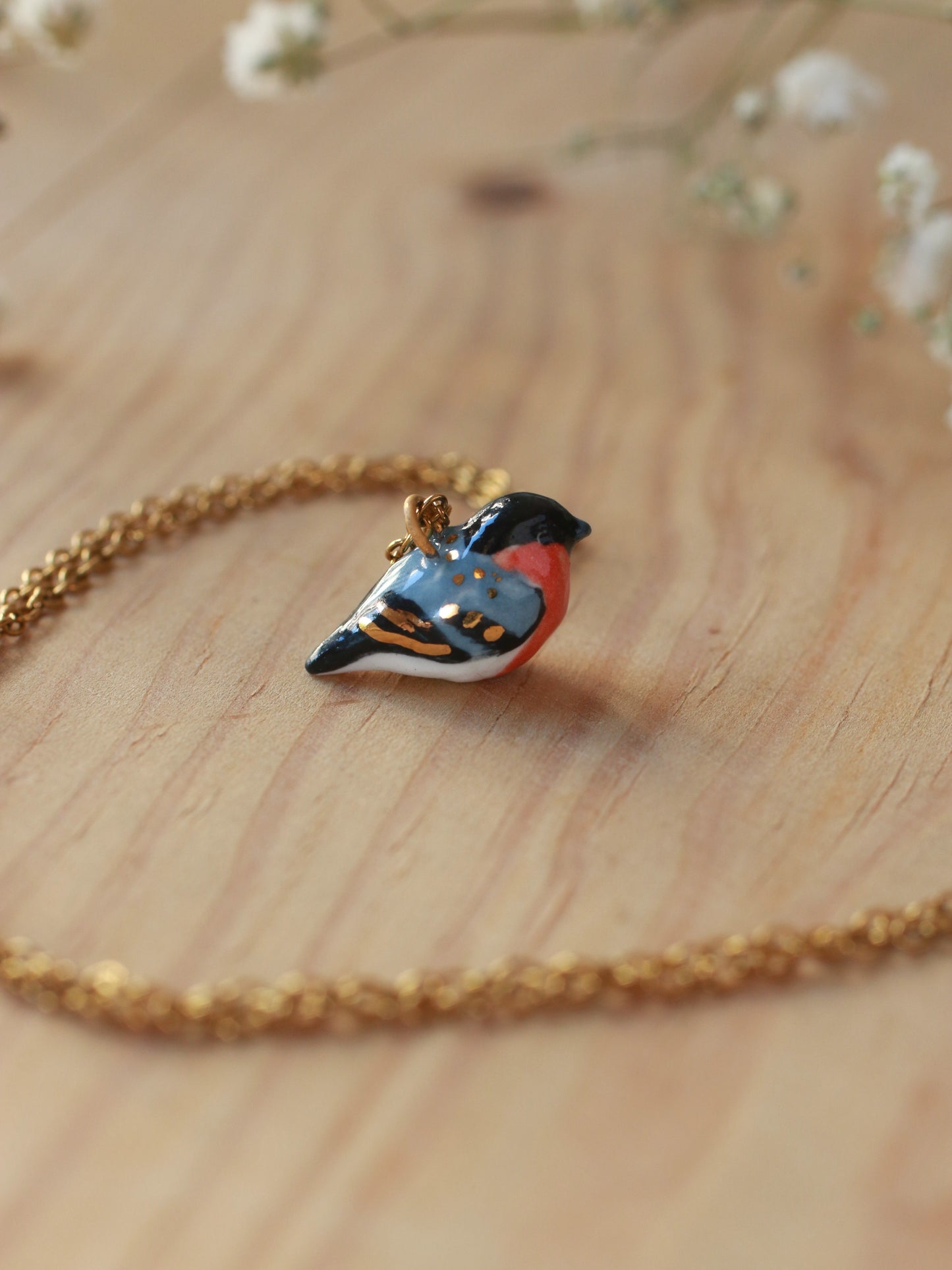 Bullfinch necklace