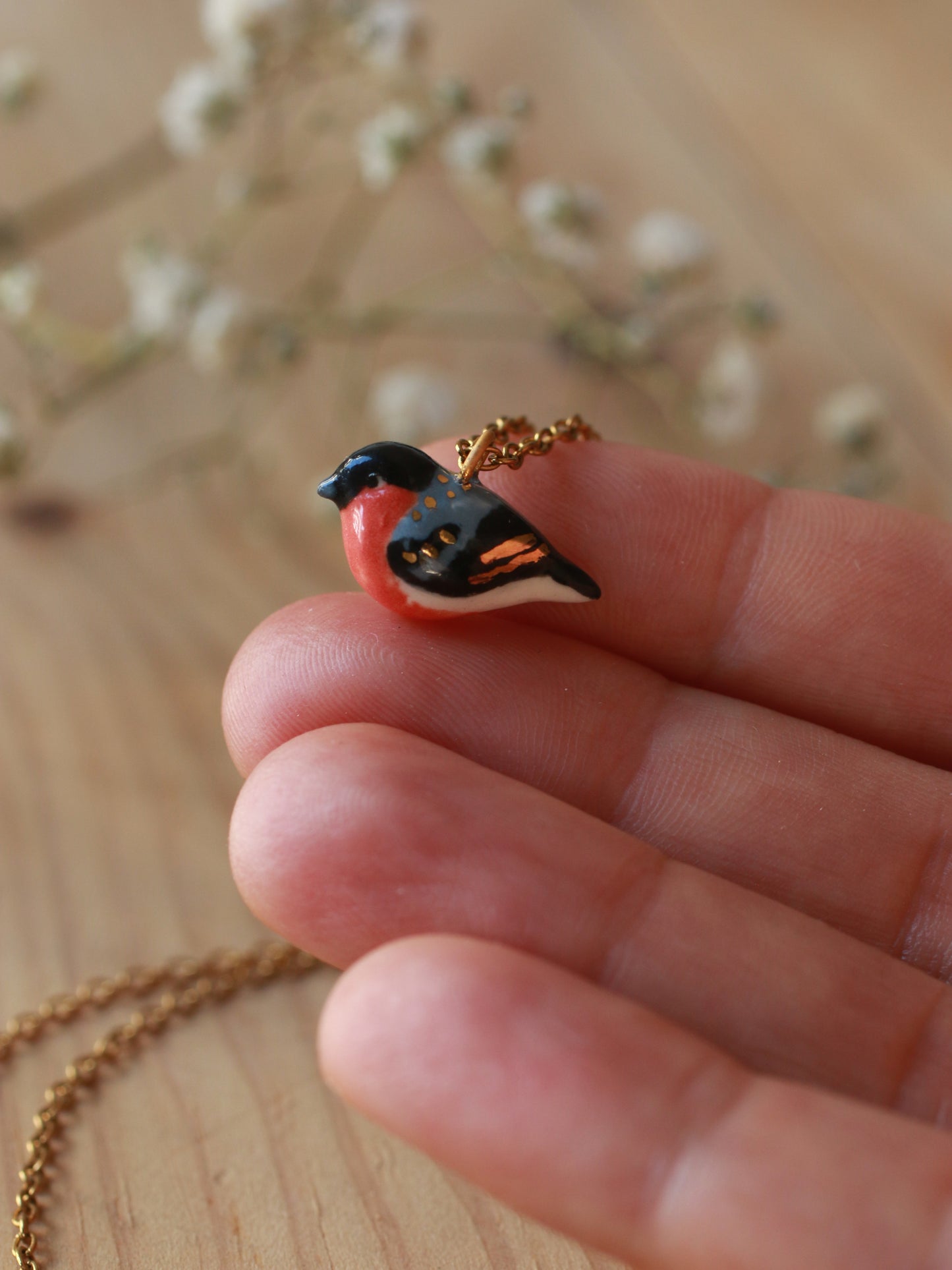Bullfinch necklace