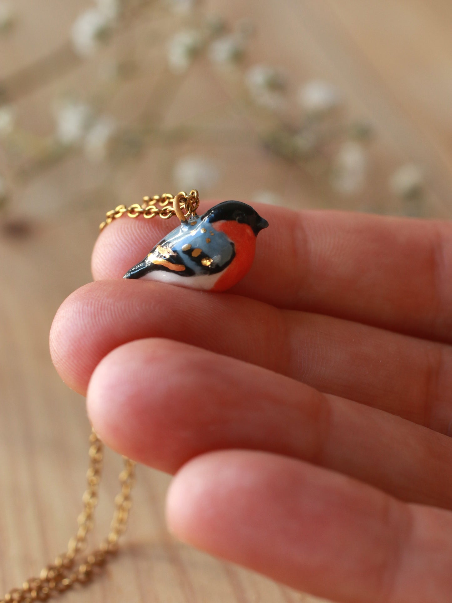 Bullfinch necklace