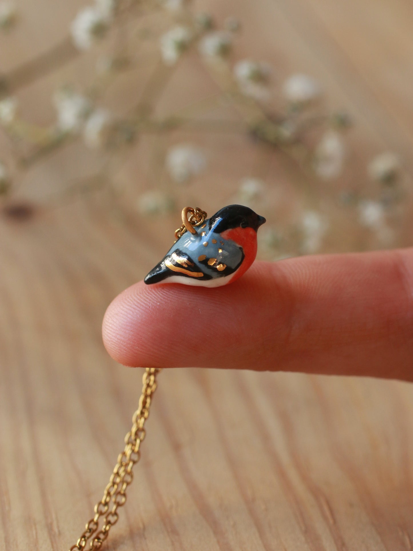Bullfinch necklace