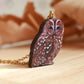 Tawny owl necklace