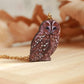 Tawny owl necklace