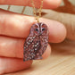 Tawny owl necklace