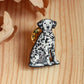 Dalmatian pin - wooden dog brooch