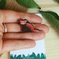 Red panda pin - wooden pin