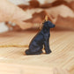 Black dog necklace - black Labrador pendant