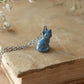 Grey cat necklace