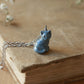 Grey cat necklace