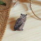 Great horned owl pin - wooden pin