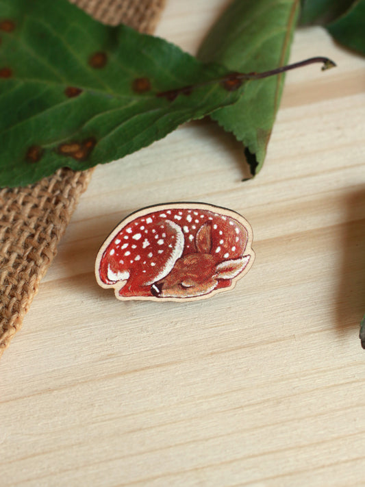 Wooden deer pin