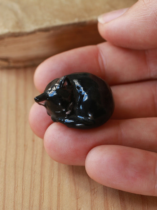 Black cat figurine