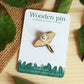 Luna moth - wooden pin