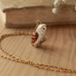 Barn owl necklace