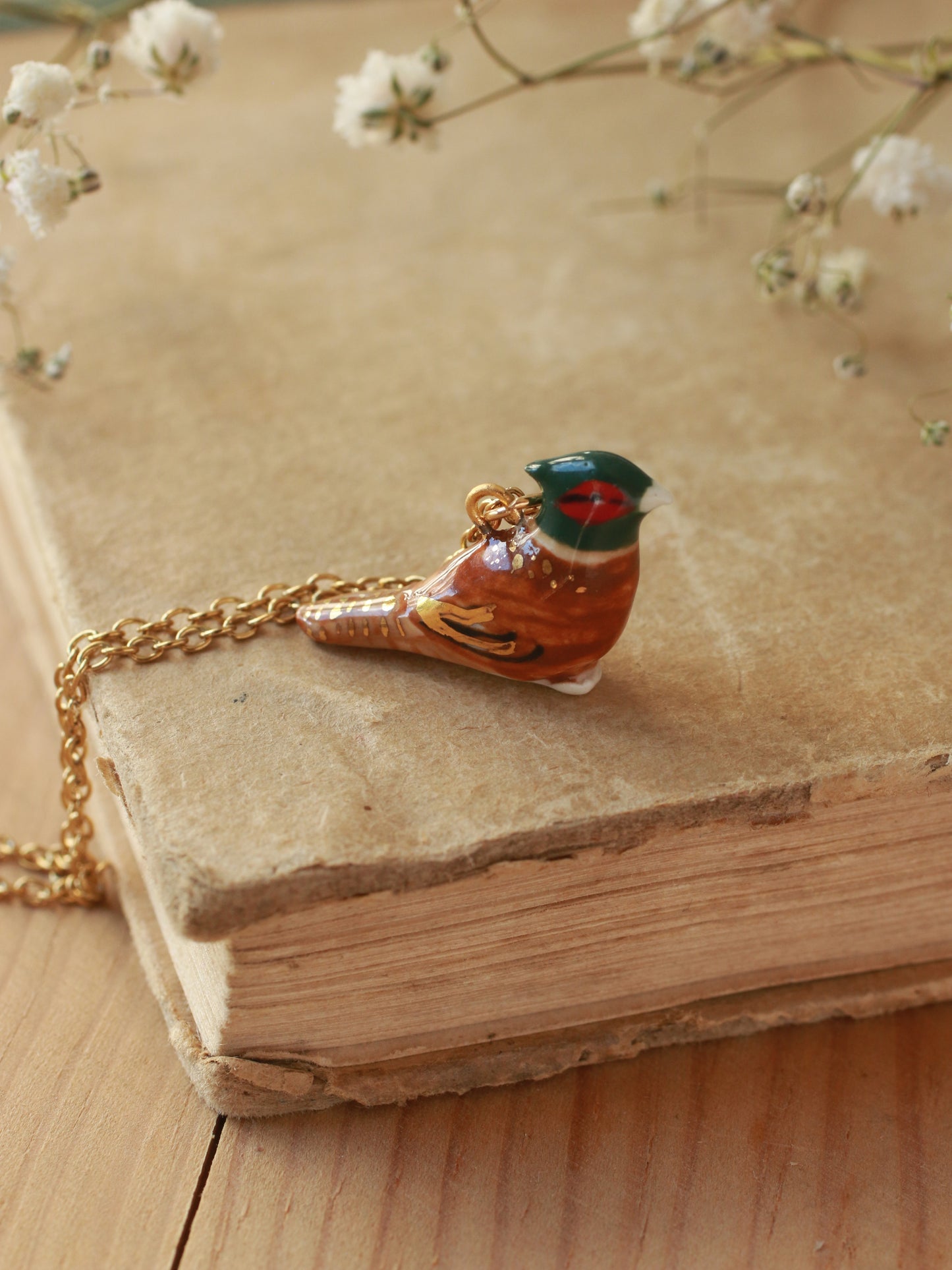 Pheasant necklace