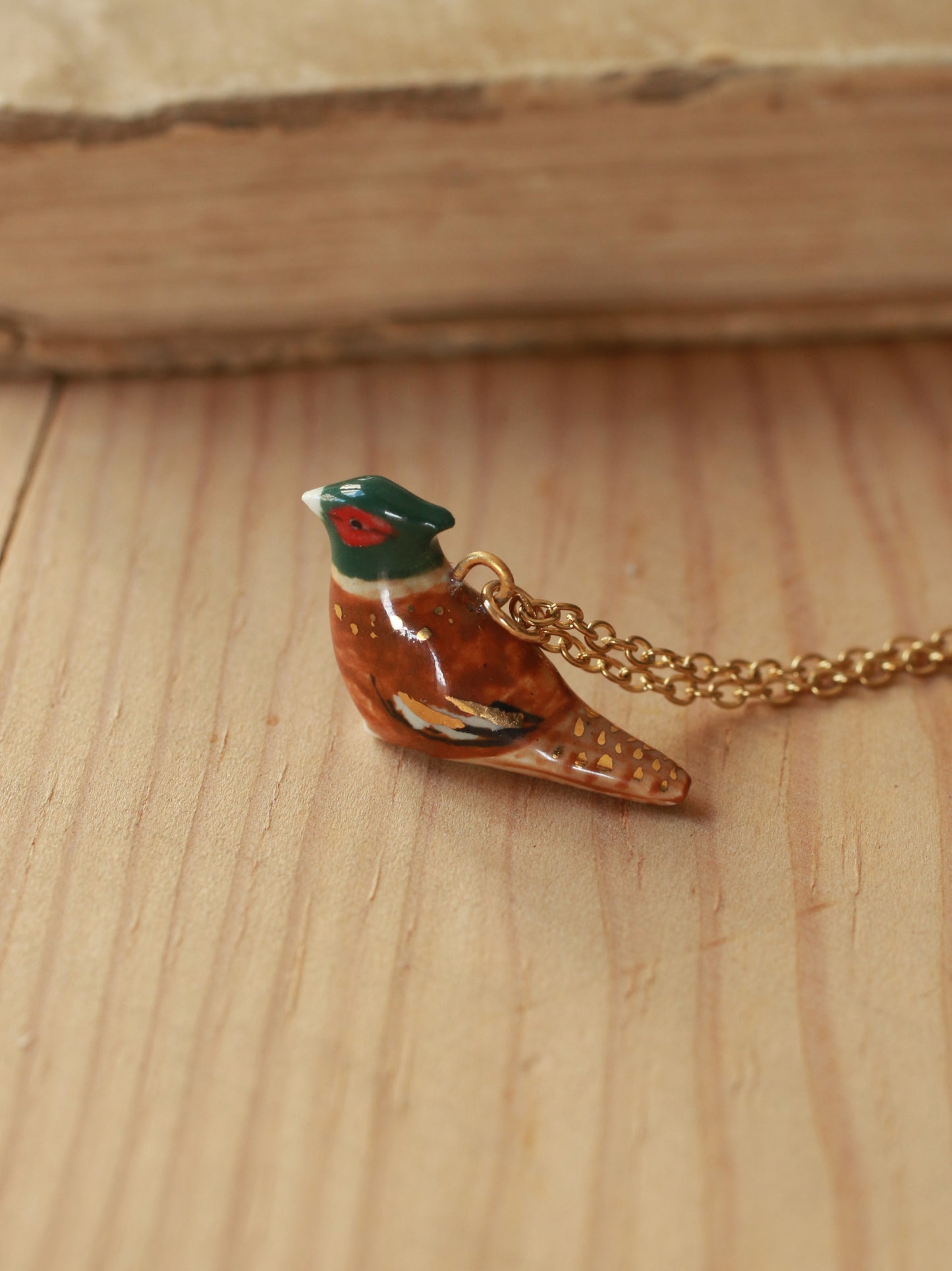 Pheasant necklace