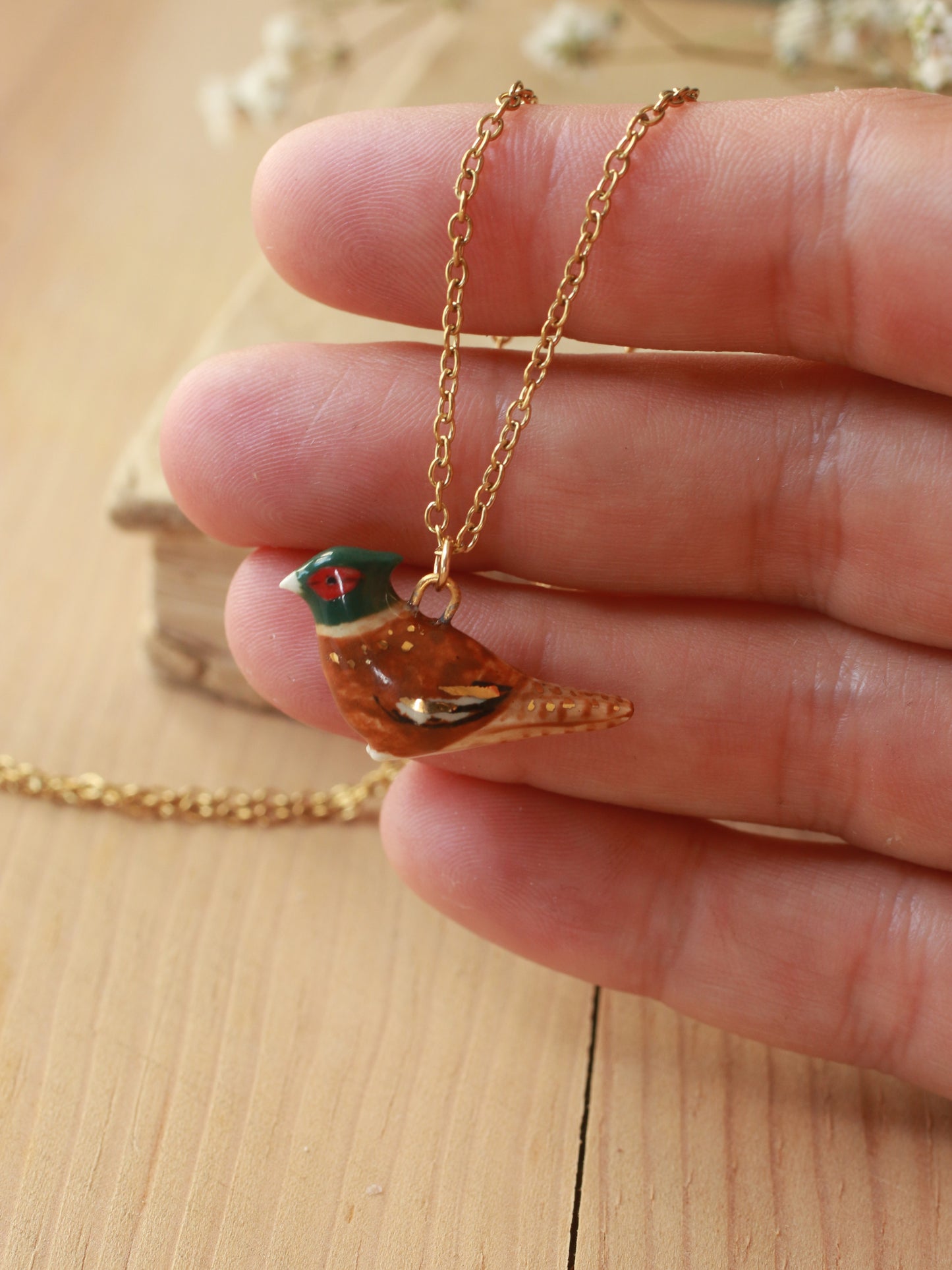 Pheasant necklace