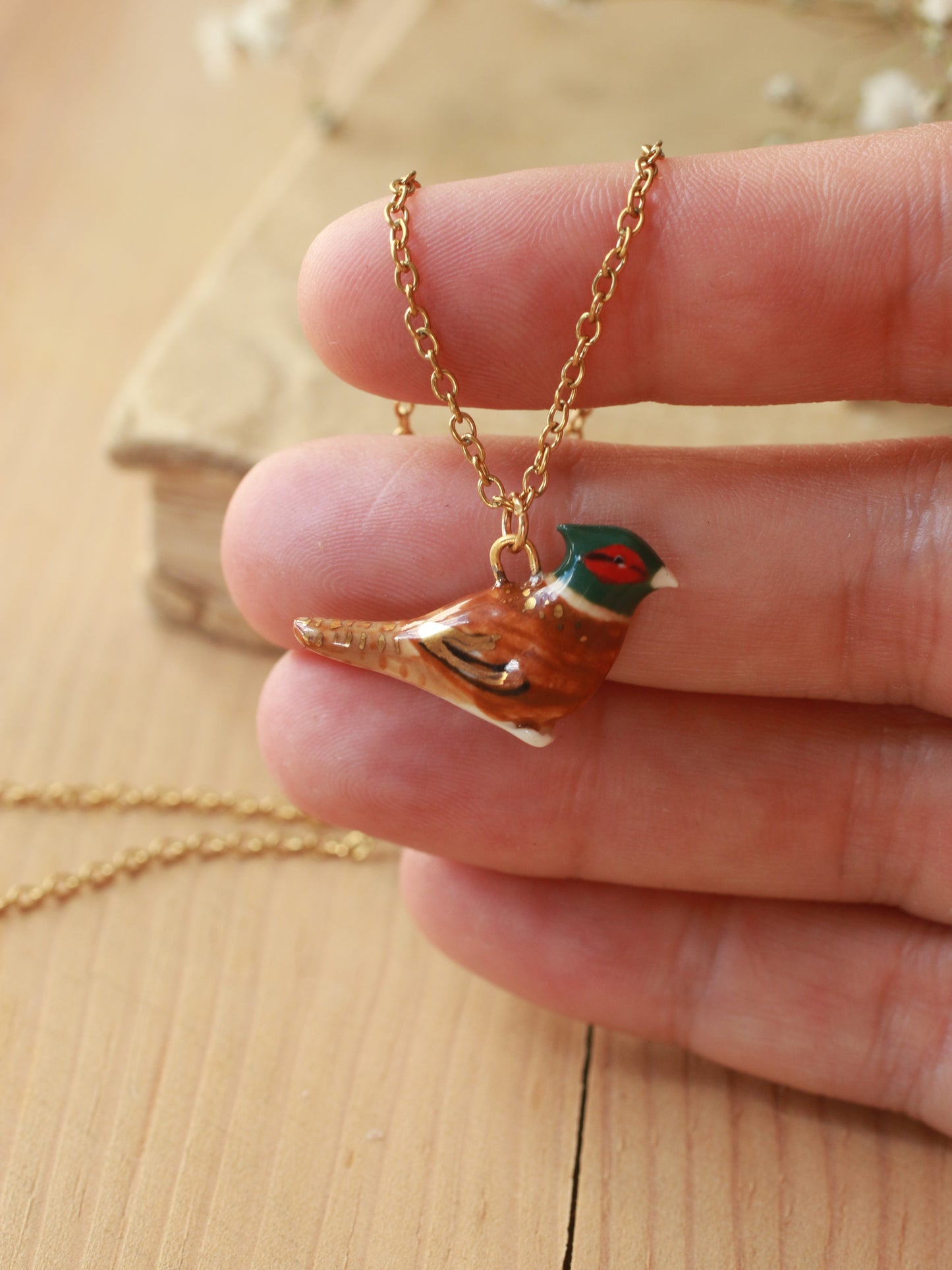 Pheasant necklace