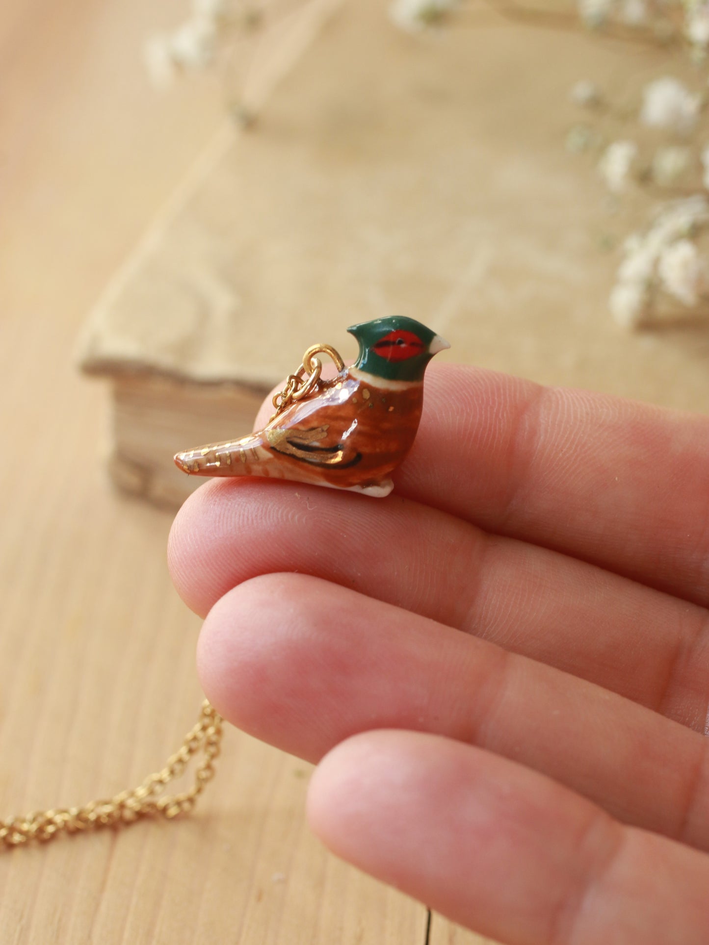Pheasant necklace